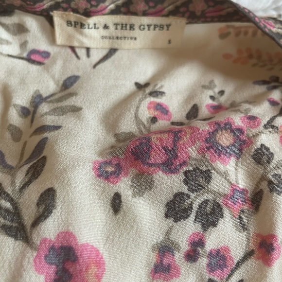 Spell Maisie Bambi Dress in Strawberry & Cream - Picture 9 of 9